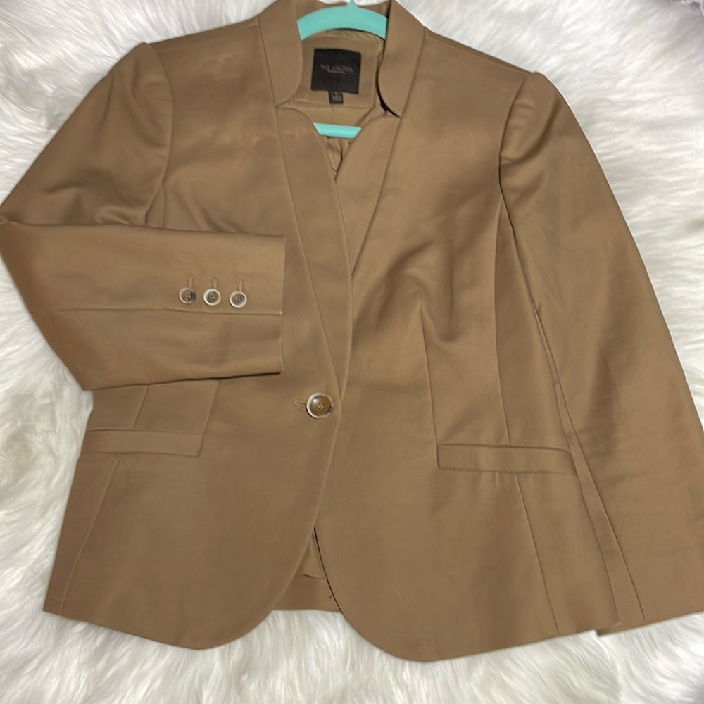 #0125 The Limited Collection Brown Casual Business Jacket/Blazer 2% Spandex-S